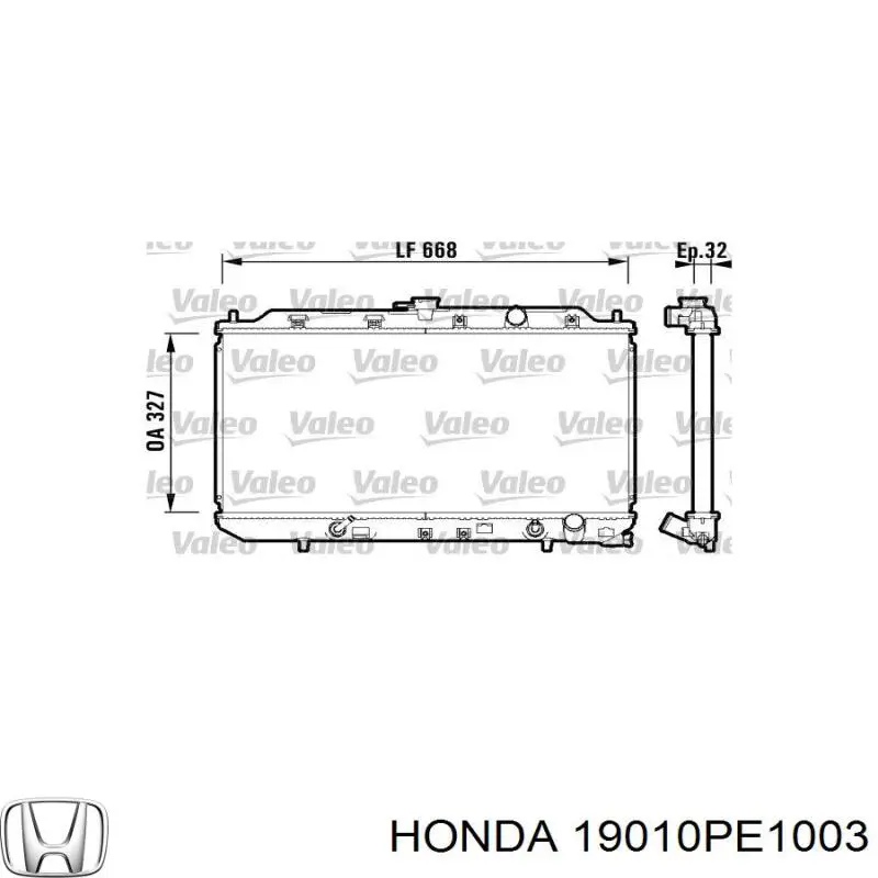 Radiador de água Honda Civic 3 