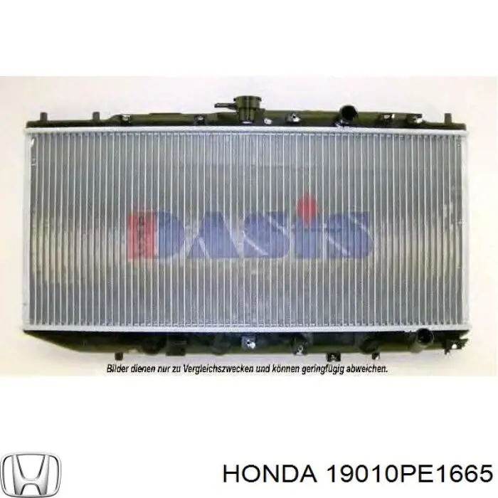 19010PE1665 Honda radiador