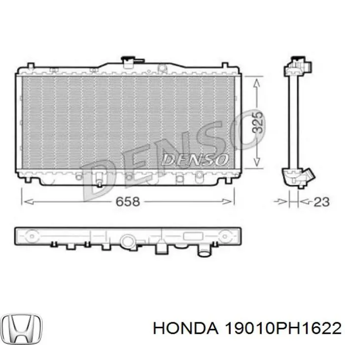 19010PH1622 Honda radiador