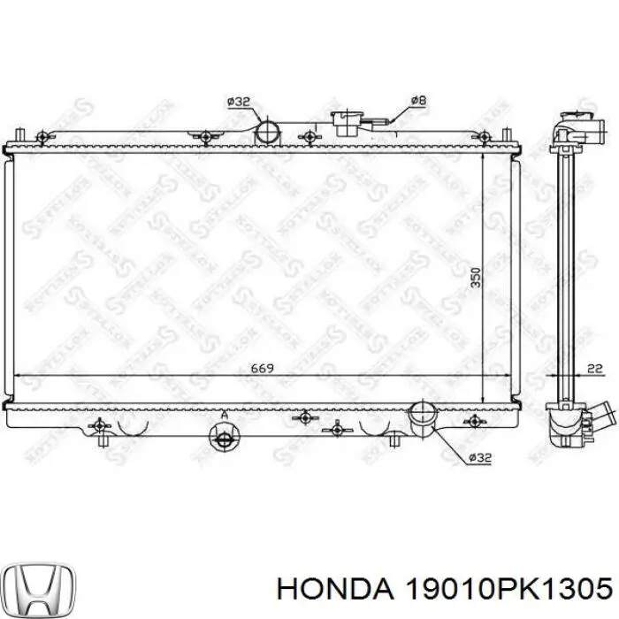 19010PK1305 Honda radiador