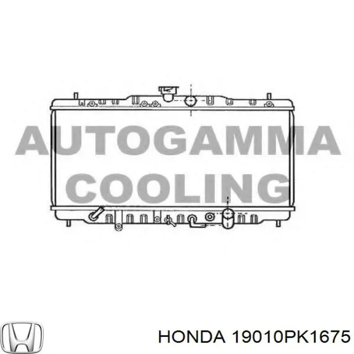 19010PK1675 Honda radiador