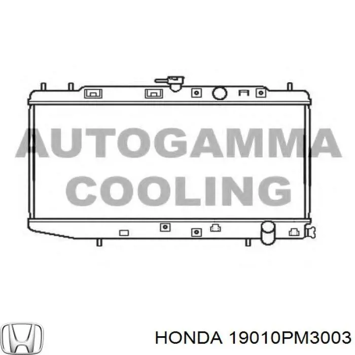 19010PM3003 Honda radiador refrigeración del motor