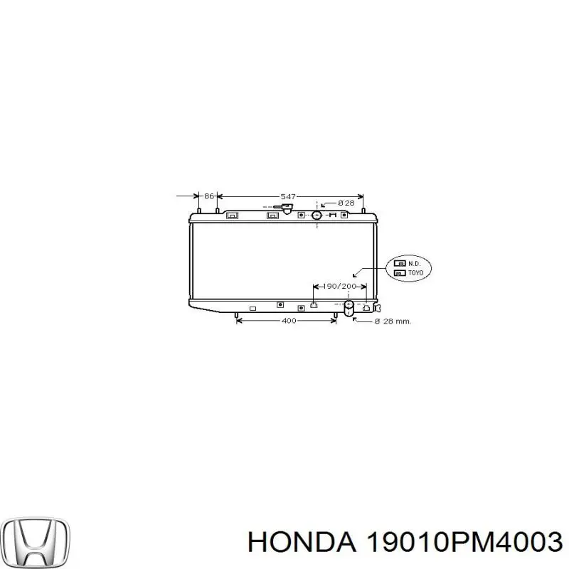 Água radiador Honda 19010PM4003 precio, desde 83,32 EUR