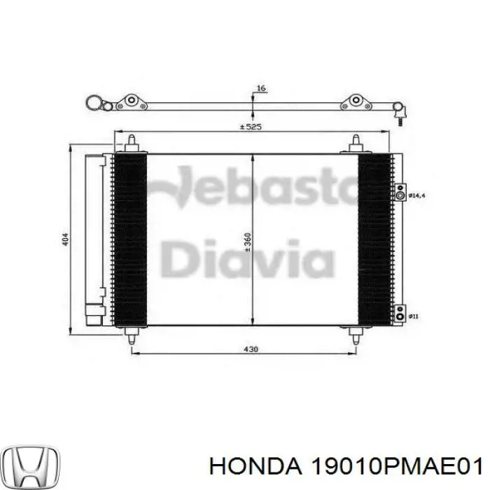 Comprar 19010PMAE01 Honda Radiador de auto