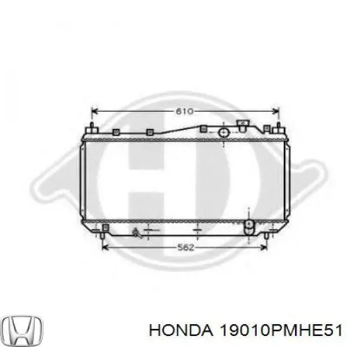 19010PMHE51 Honda Refrigeración del motor
