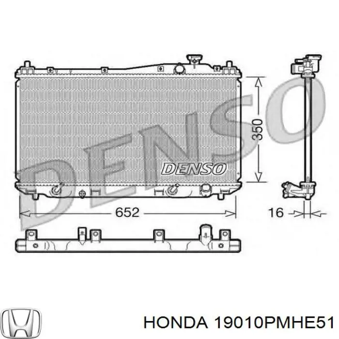 Comprar 19010PMHE51 Honda Radiador de auto