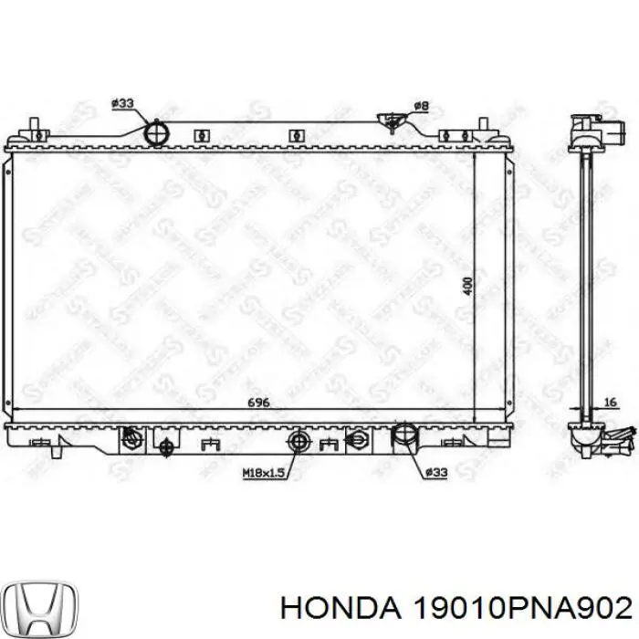 19010PNA902 Honda radiador refrigeración del motor