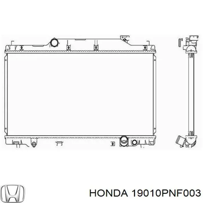 19010PNF003 Honda radiador refrigeración del motor