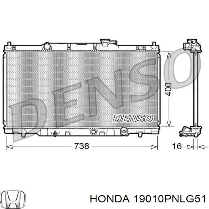 Água radiador Honda 19010PNLG51 precio, desde 97,13 EUR