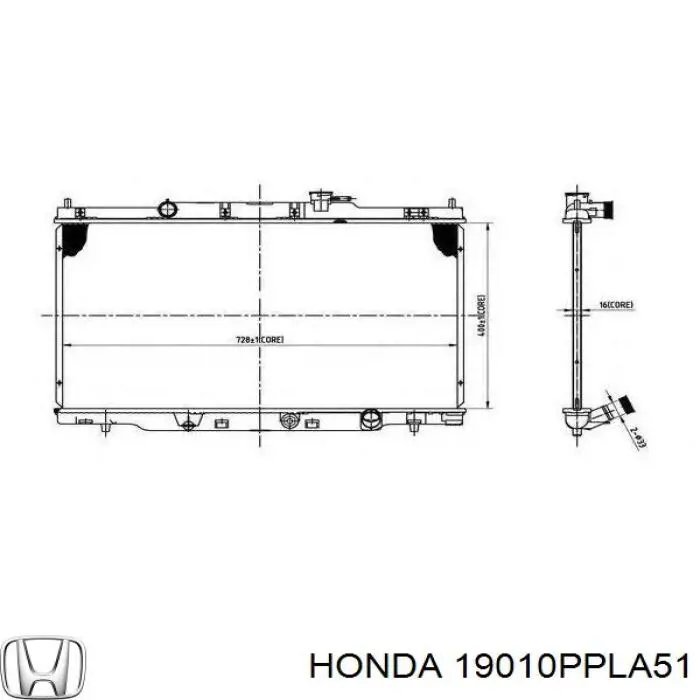 Água radiador Honda 19010PPLA51 precio, desde 103,72 EUR