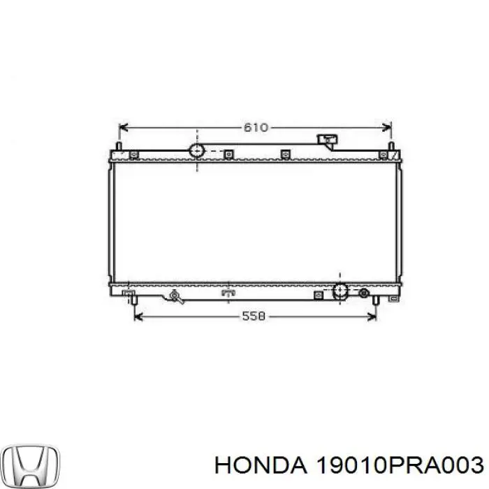 19010PRA003 Honda radiador