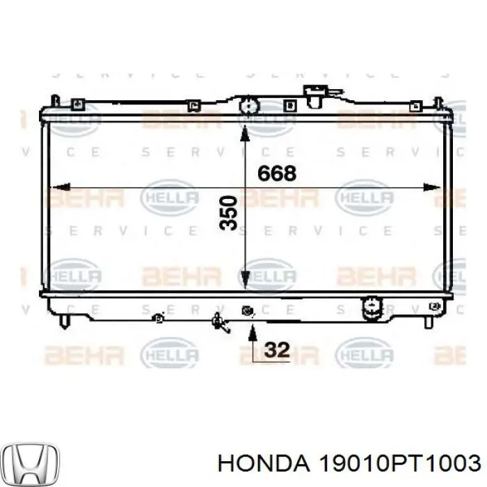 19010PT1003 Honda radiador