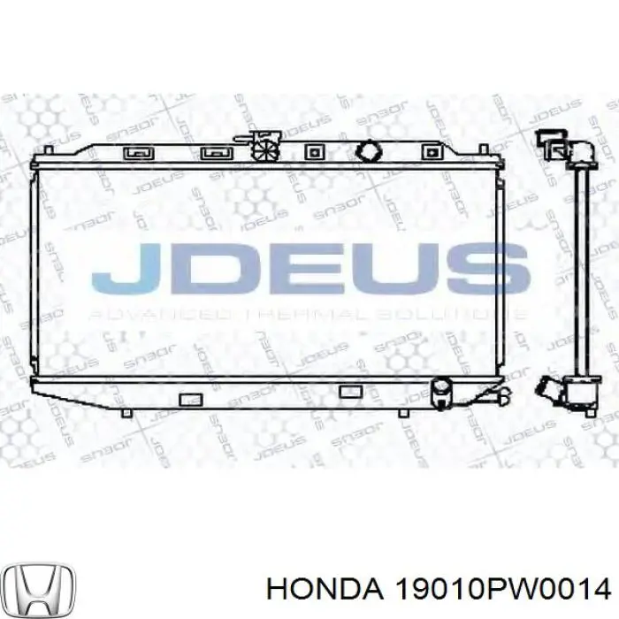 19010PW0014 Honda radiador refrigeración del motor