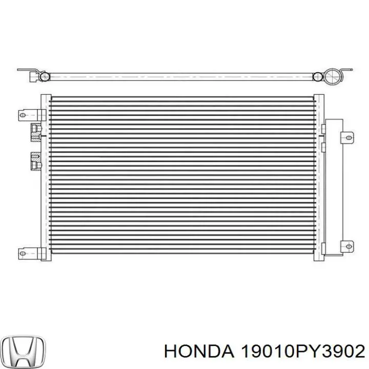 19010PY3902 Honda radiador refrigeración del motor