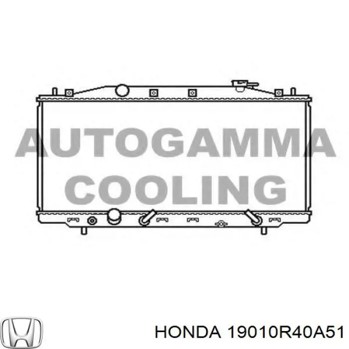 19010R40A51 Honda radiador refrigeración del motor