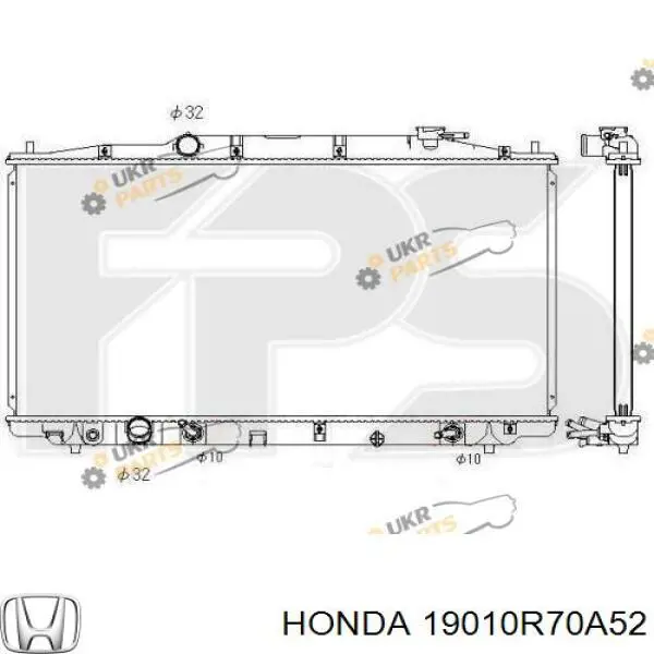 19010R70A52 Honda radiador refrigeración del motor