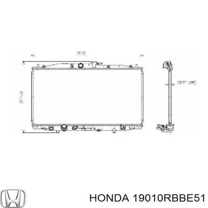 Água radiador Honda 19010RBBE51 precio, desde 109,25 EUR