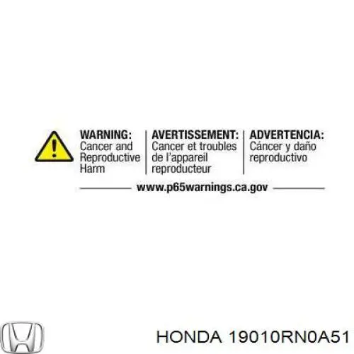 Radiador 19010RN0R01 Honda