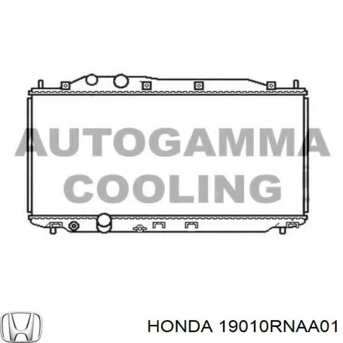 19010RNAA01 Honda radiador refrigeración del motor