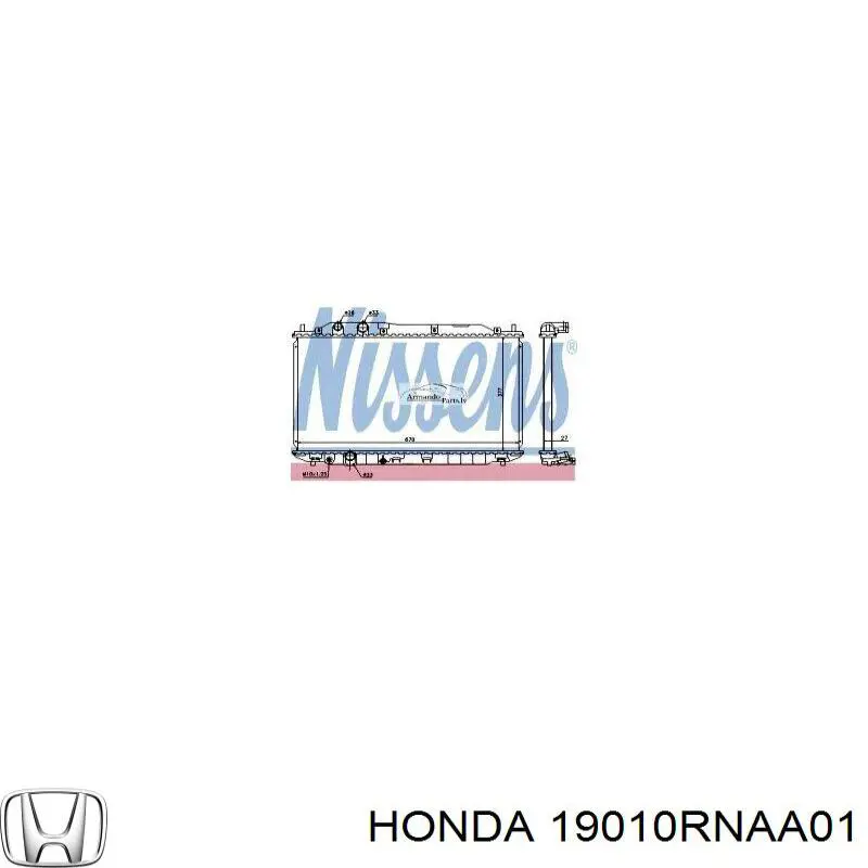 Água radiador Honda 19010RNAA01 precio, desde 98,51 EUR
