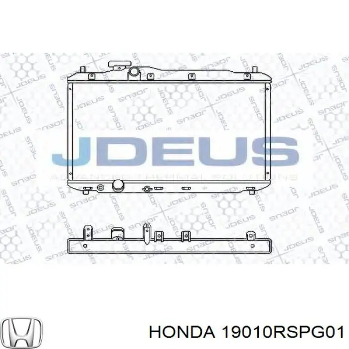 19010RSPG01 Honda radiador refrigeración del motor