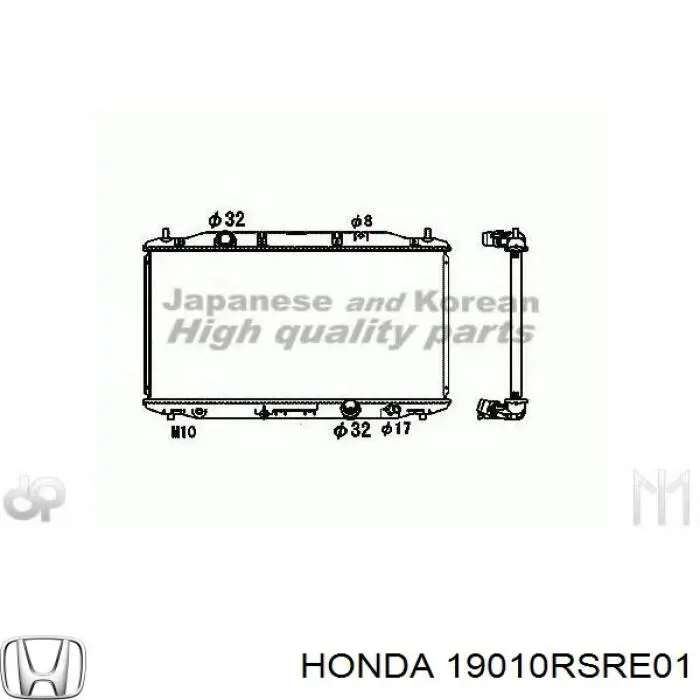 19010RSRE01 Honda radiador refrigeración del motor