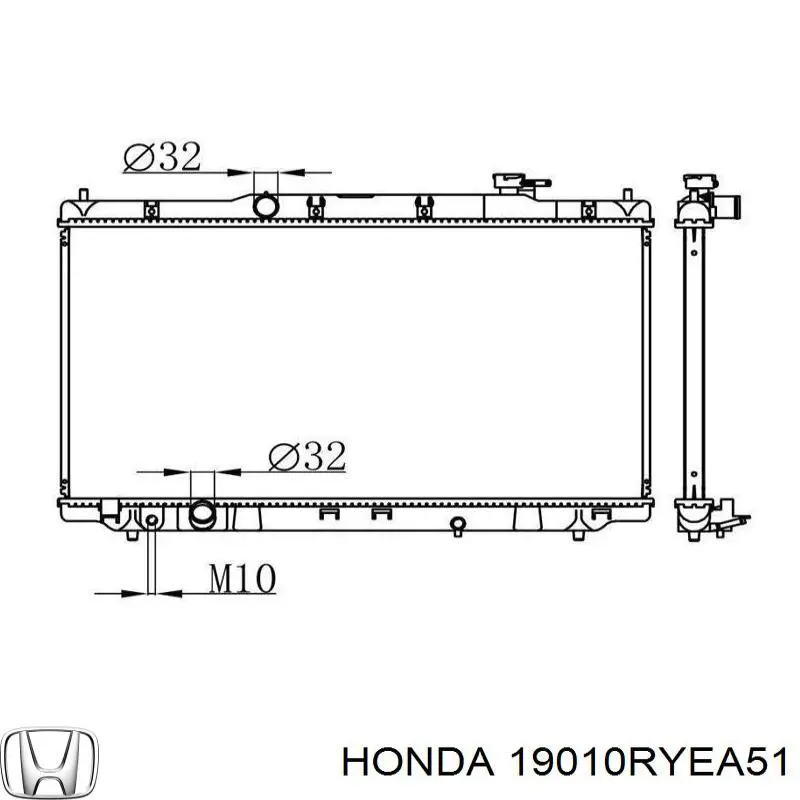 Água radiador Honda 19010RYEA51 precio, desde 212,96 EUR