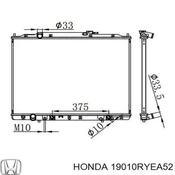 Comprar 19010RYEA52 Honda Radiador de auto