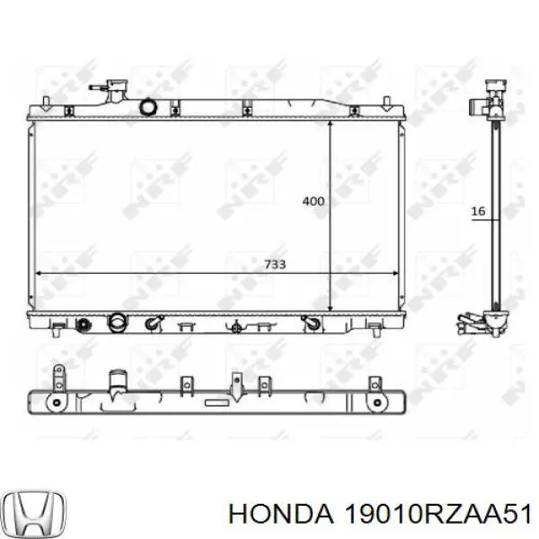 Comprar 19010RZAA51 Honda Radiador de auto