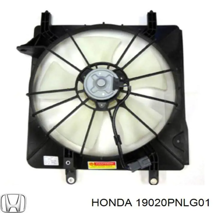 Ventilador (rodete +motor) refrigeración del motor con electromotor completo para Honda CR-V (RE)