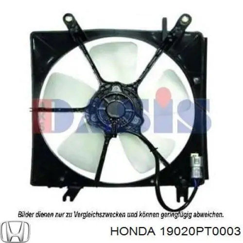 Motor eléctrico, ventilador del radiador  Honda 19030PT0003 precio, desde 56,63 EUR