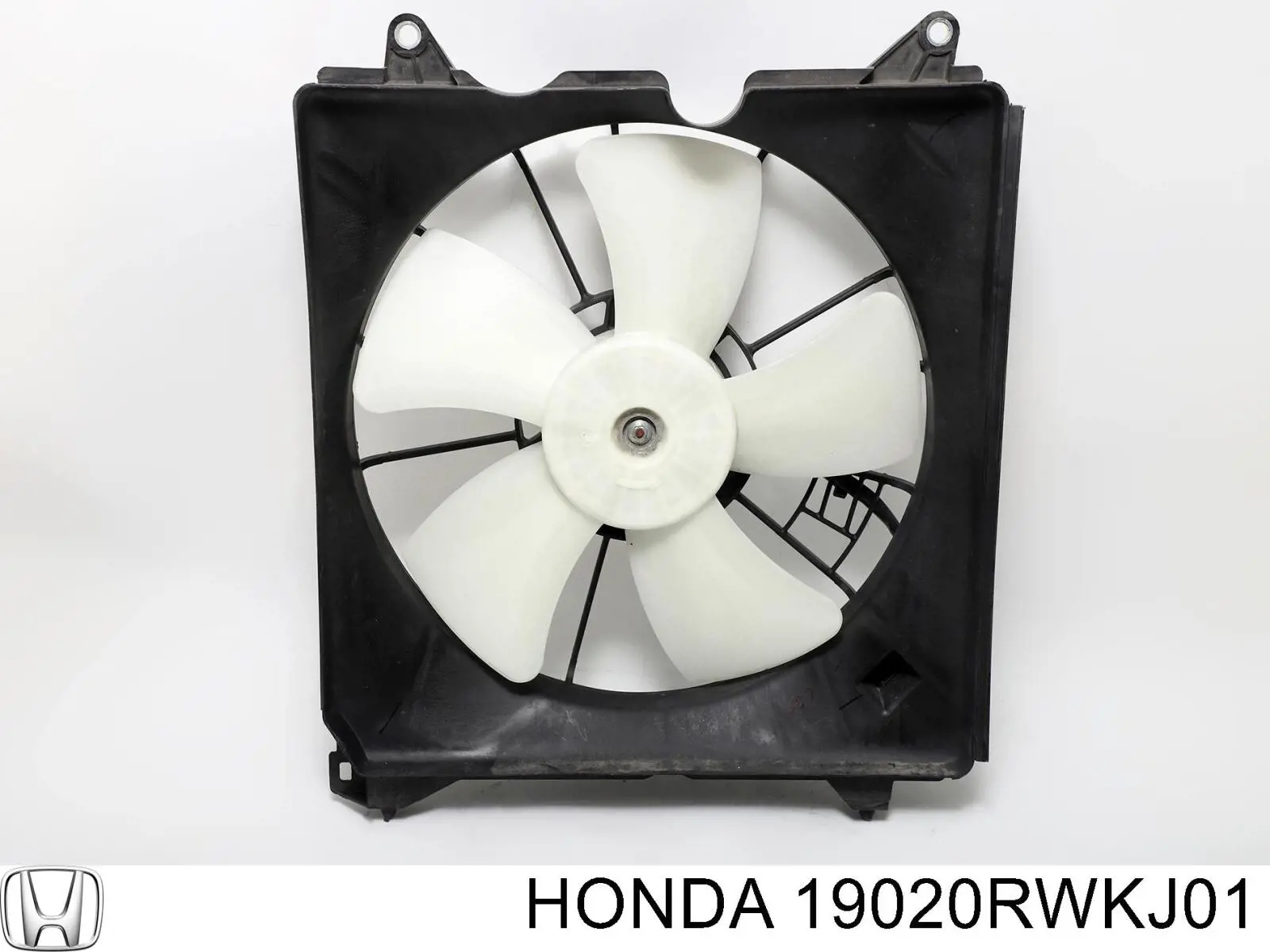 19020RWKJ01 Honda difusor de radiador, ventilador de refrigeración, condensador del aire acondicionado, completo con motor y rodete