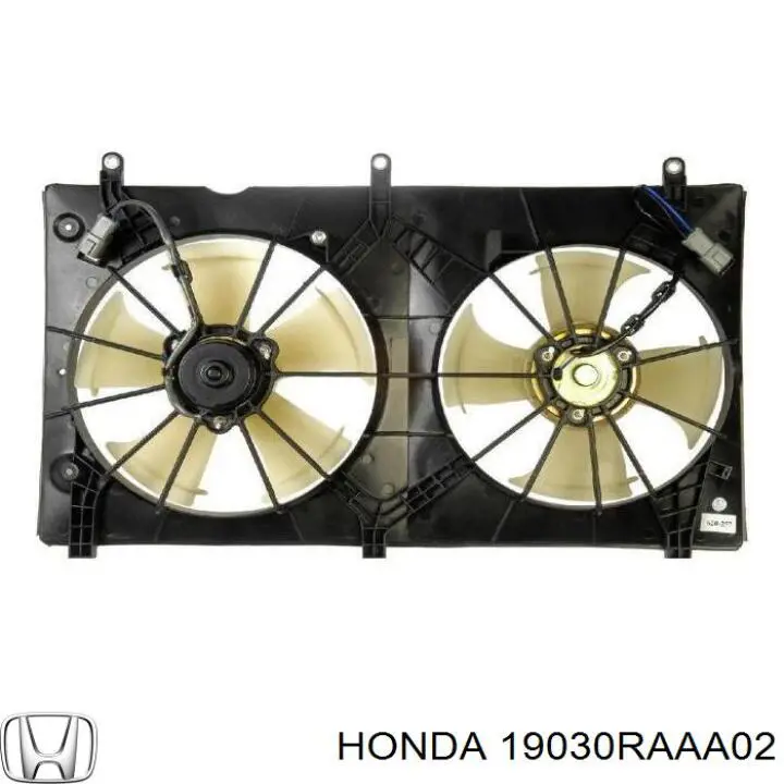 19030RAAA02 Honda ventilador (rodete +motor refrigeración del motor con electromotor completo)