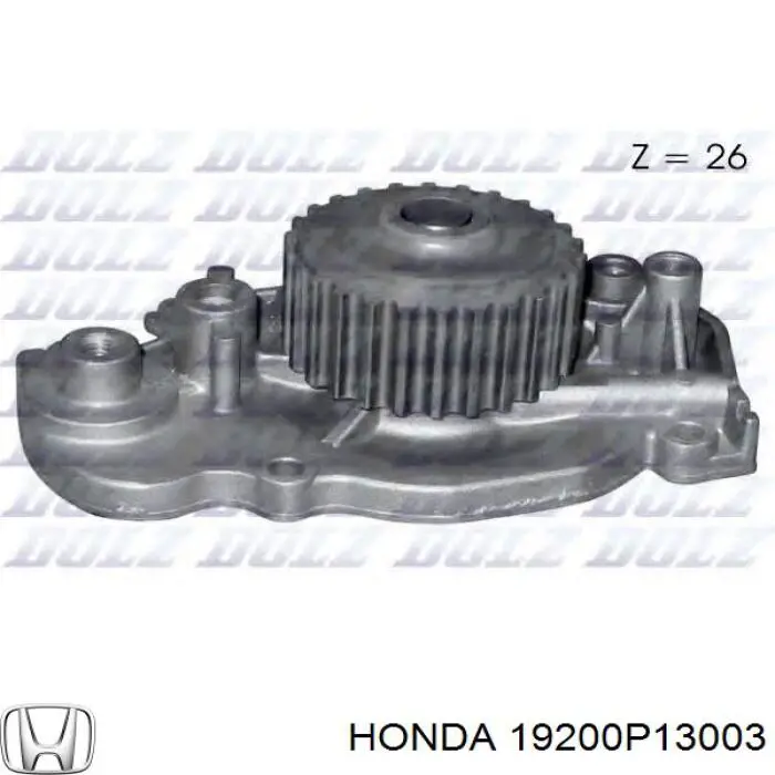 Motor de agua Honda 19200P13003