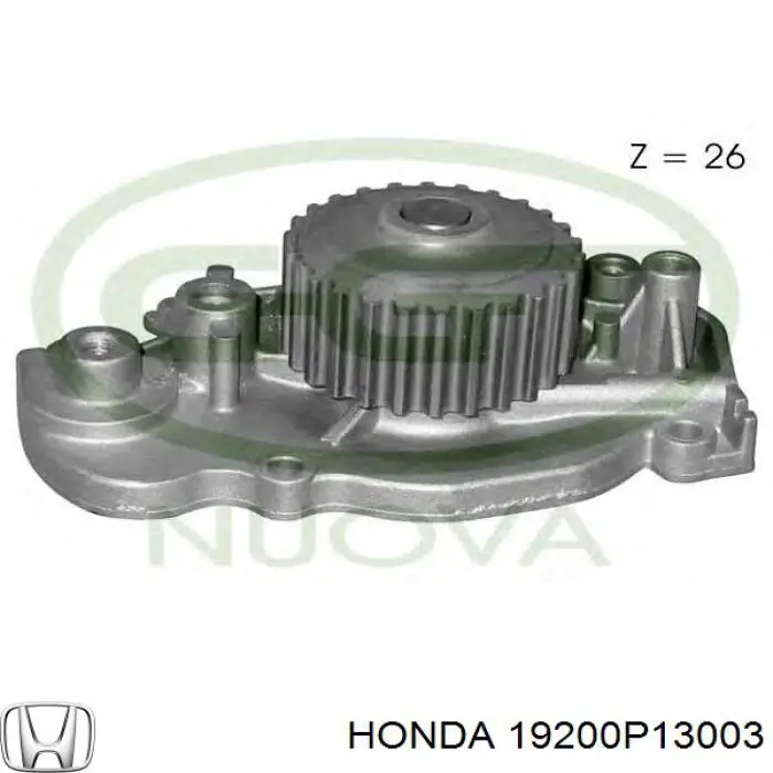 19200P13003 Honda Bomba refrigerante coche