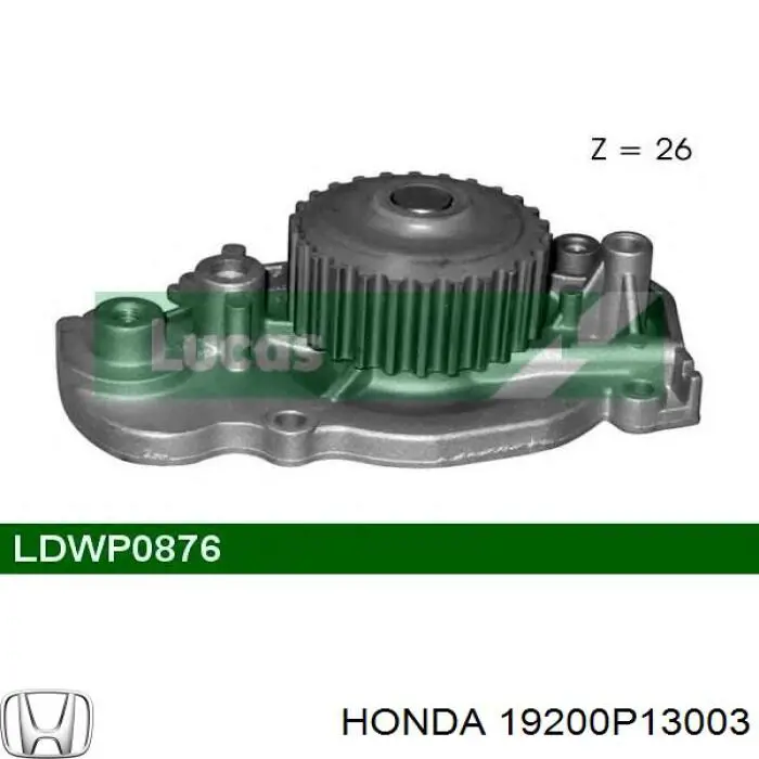 Bombeadora de agua Honda 19200P13003 precio, desde 30,75 EUR