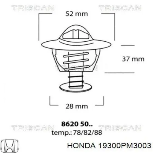 19300PM3003 Honda termostato