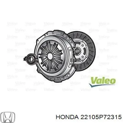 22105P72315 Honda kit de embrague (3 partes)