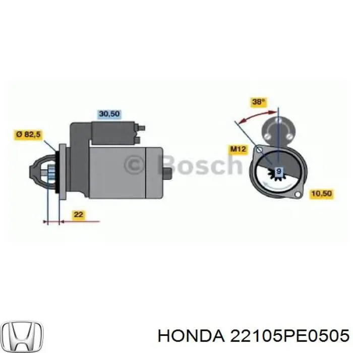 22105PE0505 Honda kit de embrague (3 partes)