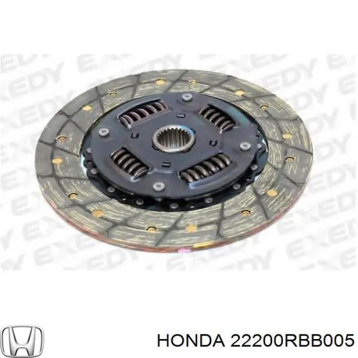 22200RBB005 Honda disco de embrague