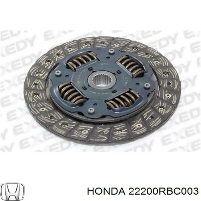 22200RBC003 Honda disco de embrague