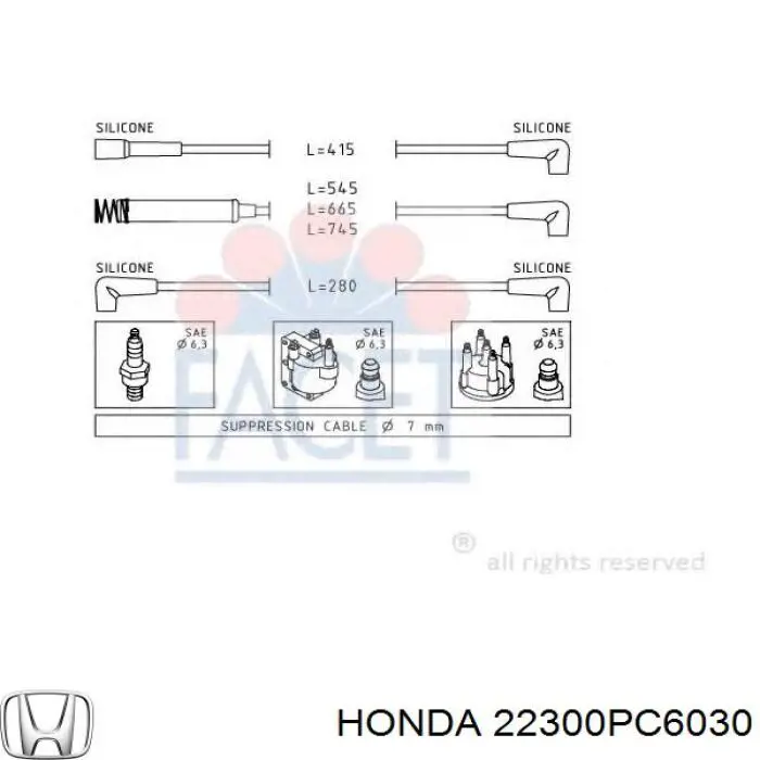 22300PC6030 Honda plato de presión de embrague