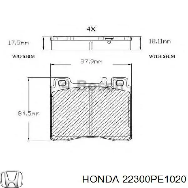 22300PE1020 Honda plato de presión del embrague