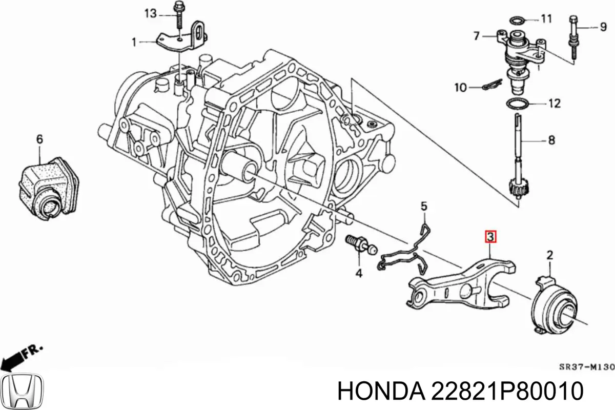 Horquilla de embrague Honda 22821P80010 precio, desde 48,06 EUR