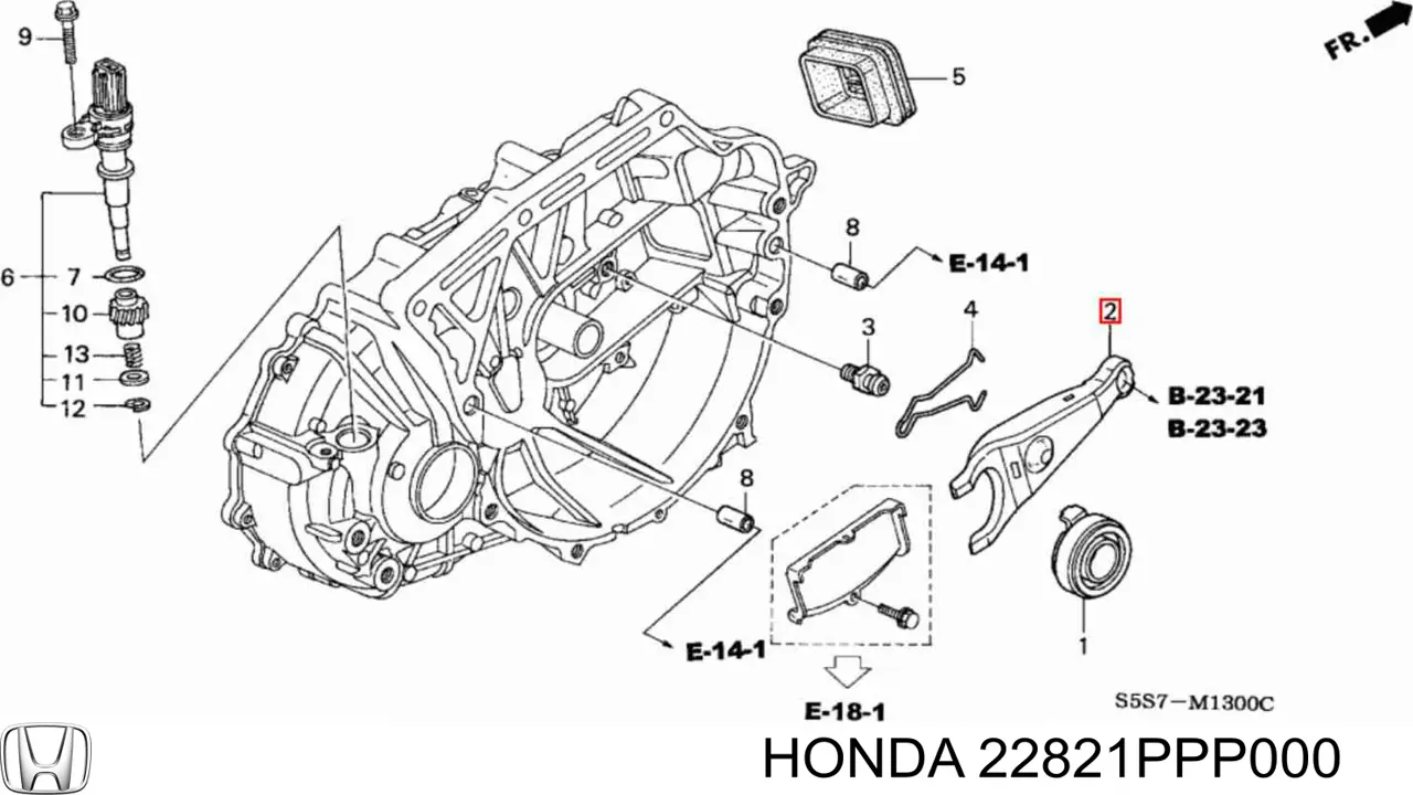 22821PPP000 Honda