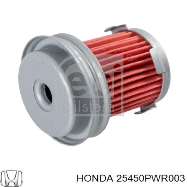 Filtro hidráulico, transmisión automática HONDA 25450PWR003