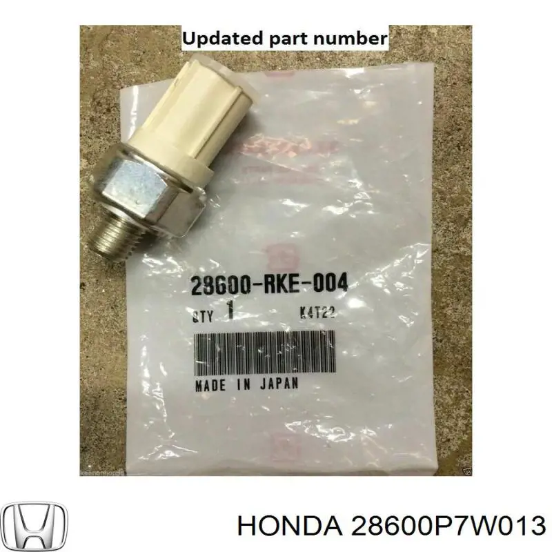 28600P7W013 Honda sensor de presión de aceite de la caja de cambios