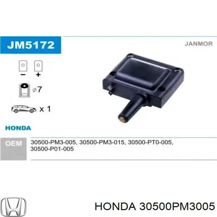 30500-PM3-005 Honda bobina