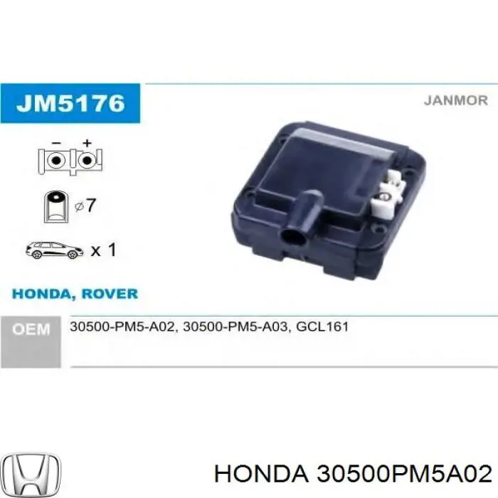 30500PM5A02 Honda bobina