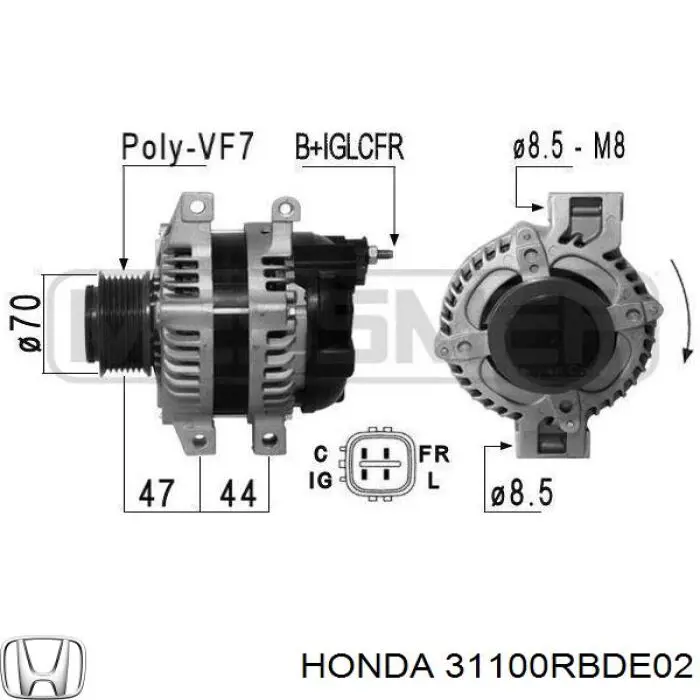 Comprar 31100RBDE02 Honda Dynamo